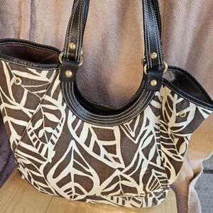 Talbots 100% Cotton Tropical Satchel Bag